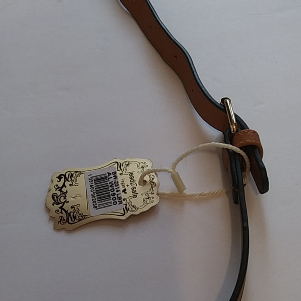 ALYSSA CROSSBODY BAG LEAD FREE& VEGAN LEATHER - Picture 7 of 8
